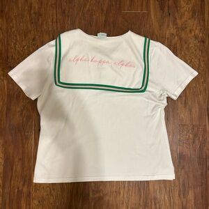 AKA Sorority Short Sleeve Polo Shirt With Back Flap Logo